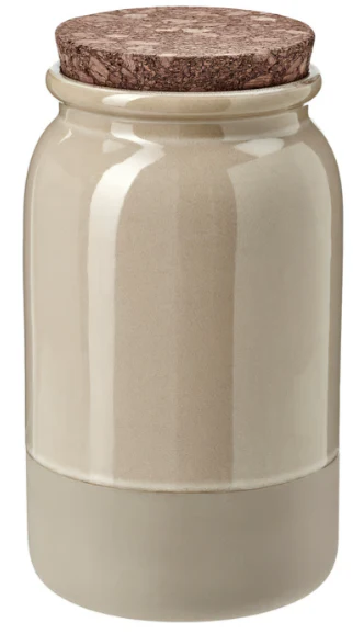 Frasco para alimento a granel 1.2lt Beigue